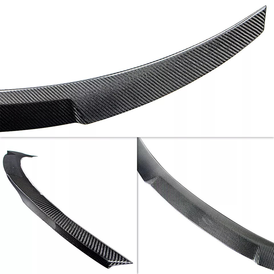 V Style Carbon Fiber Spoiler Rear Trunk Spoiler - BMW E82 1-Series.