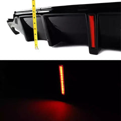 Gloss Black Rear Diffuser W/Led Light - Lexus IS250 IS350 Sedan 2006-2013.
