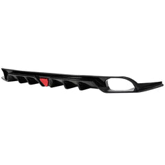 GLOSS BLACK REAR DIFFUSER W/ LED LIGHT - HONDA CIVIC 2022-2024.