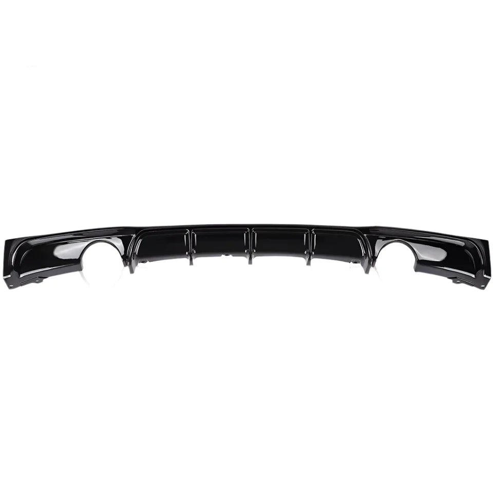 M Sport Gloss Black Rear Bumper Diffuser - BMW F30 3 Series.