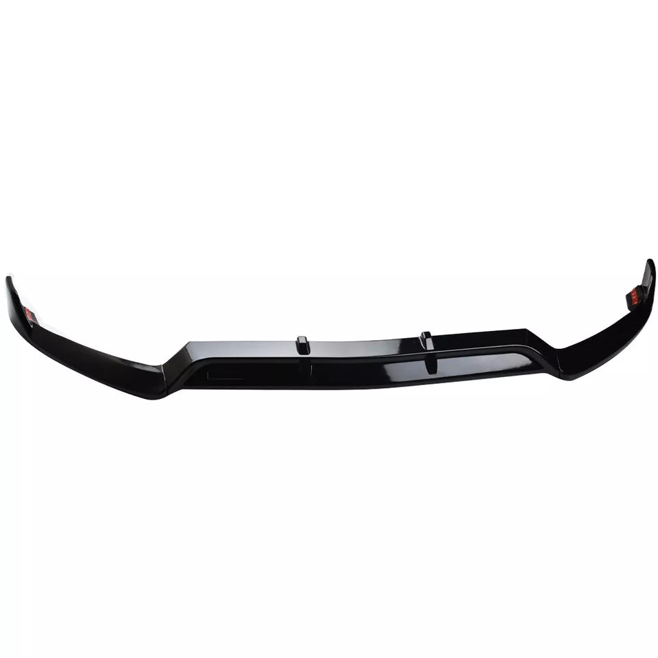 Gloss Black Front Lip Splitter - Mercedes Benz W205 C-Class Sport Model.