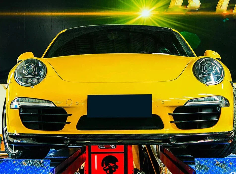 Carbon Fiber Front Bumper Lip - Porsche 991 & 991.1.