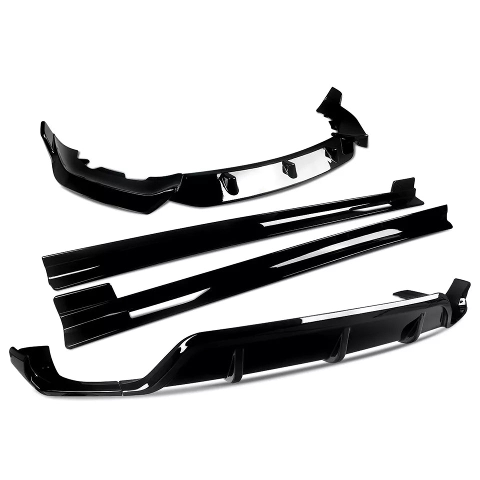 Gloss Black Front & Rear Body Kit - 2019-23 BMW X6 G06.