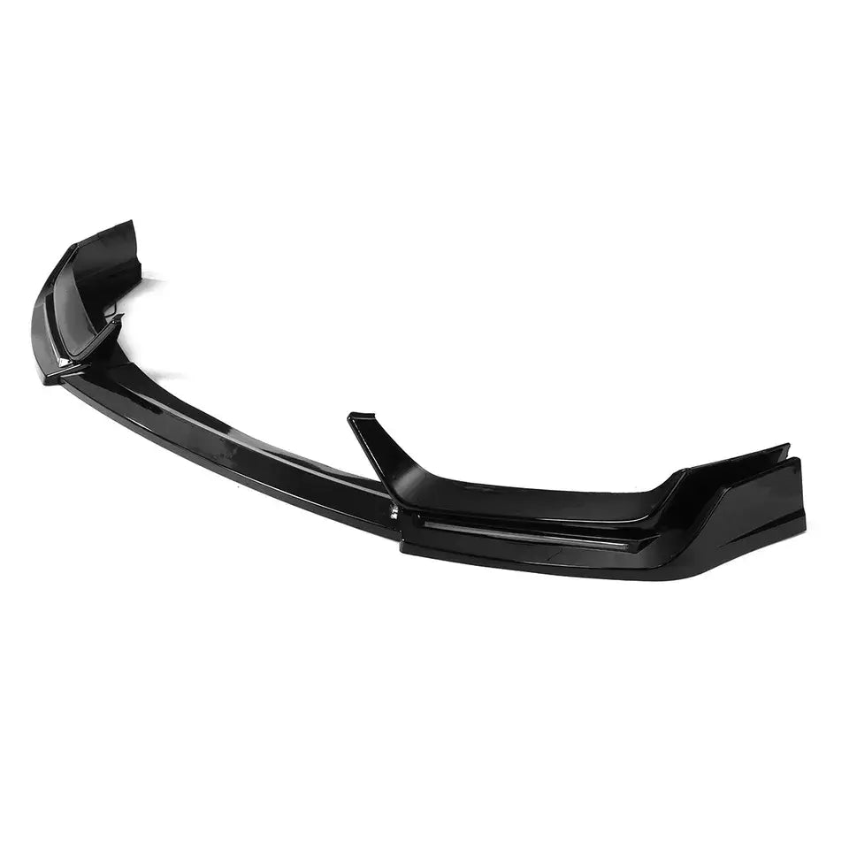 GLOSS BLACK LED FRONT BUMPER LIP W/ LED - HONDA CIVIC Si & HATCHBACK.