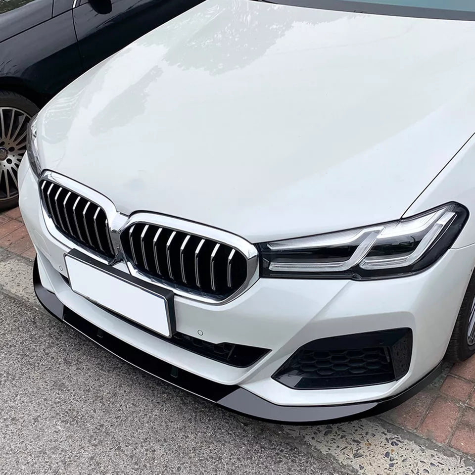 V2 Gloss Black Front Lip -  BMW 5 Series G30 M Sport LCI 2021-2023.