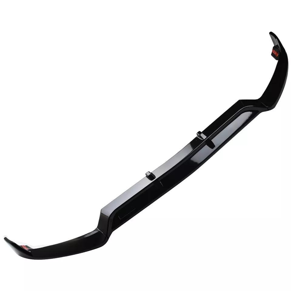 Gloss Black Front Lip Splitter - Mercedes Benz W205 C-Class Sport Model.