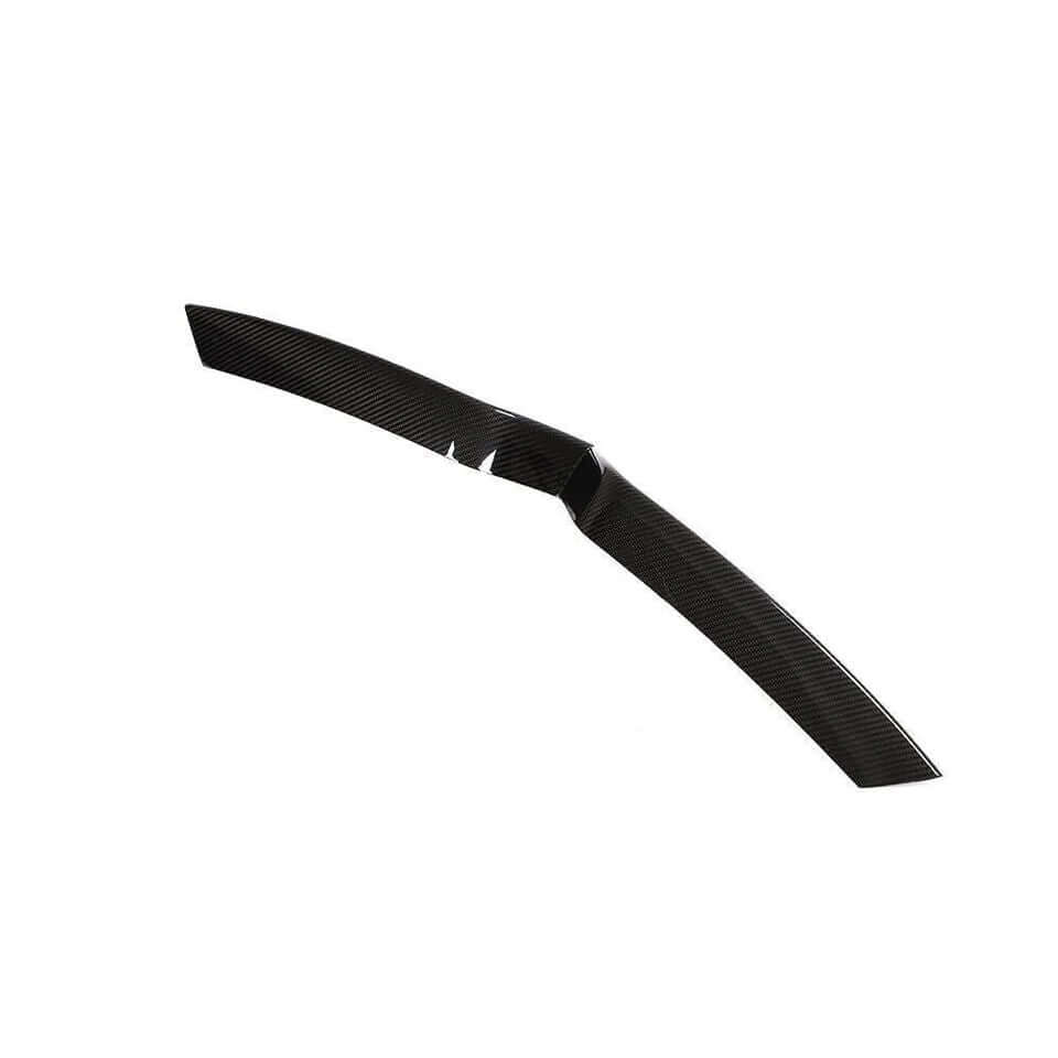 Carbon Fiber Front Center Grille Cover Trim - Tesla Model X.