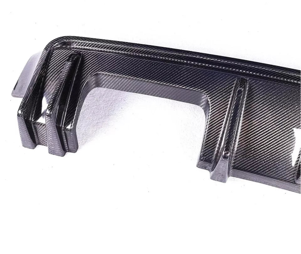 3D Style Carbon Fiber Rear Diffuser + Corner Extension - 2021-2025 BMW G80 M3.