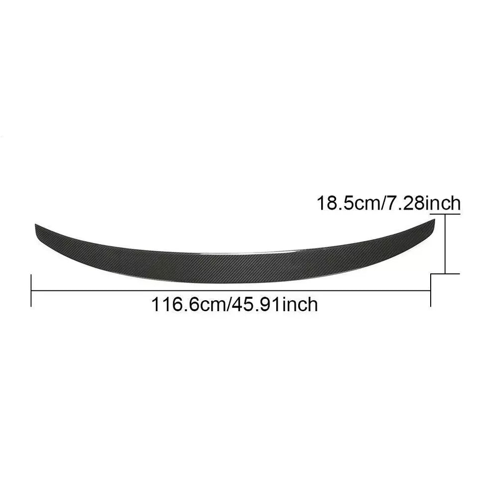 Dry Carbon Fiber Rear Trunk Spoiler Wing - Porsche 911 992 Carrera 4/S/4S.