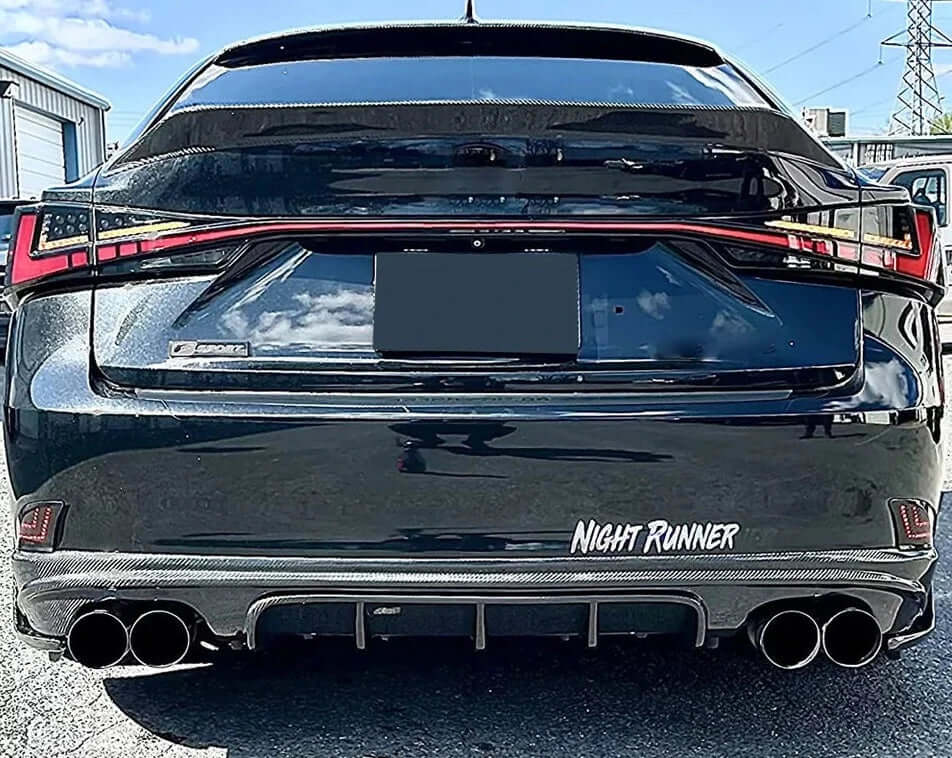 Carbon Fiber Rear Diffuser - Lexus IS250 IS300 IS350.