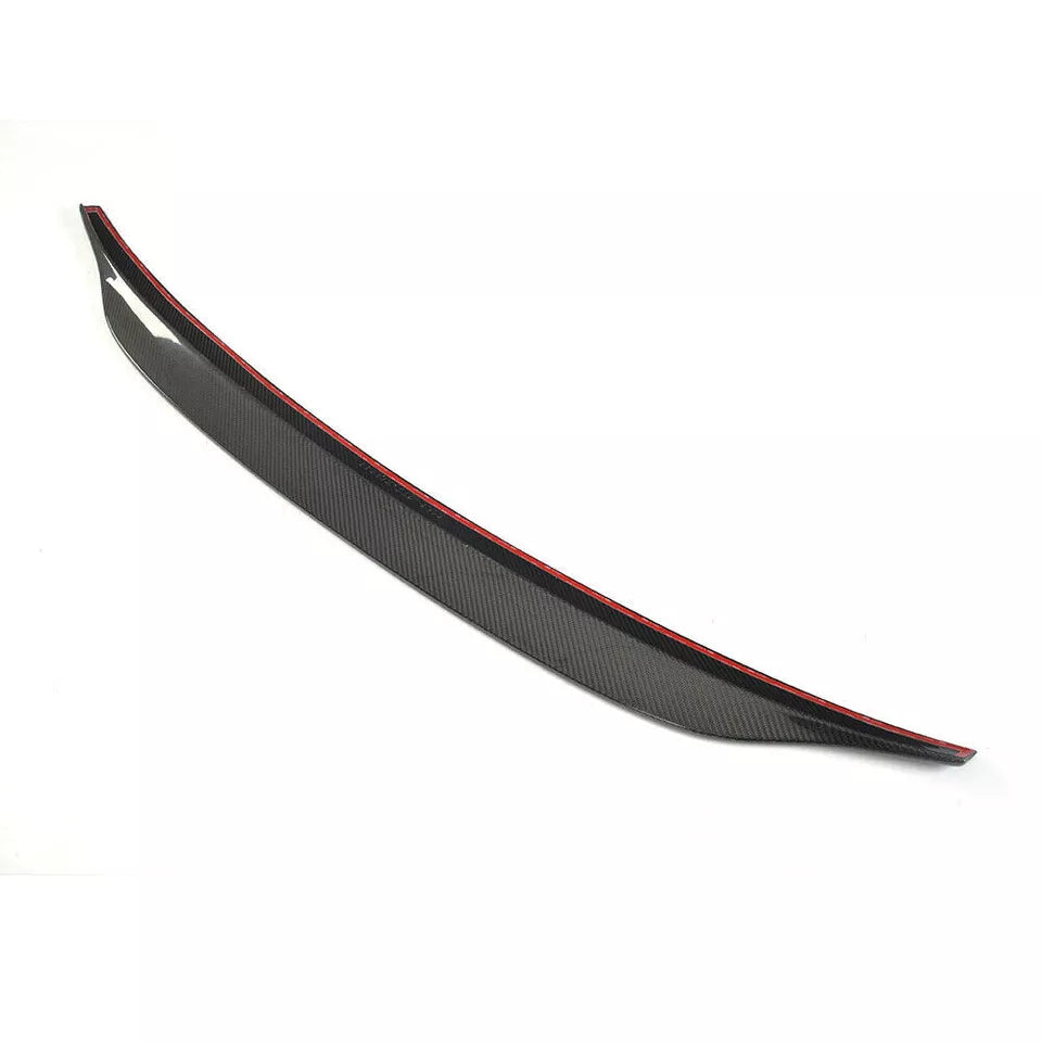 Carbon Fiber Trunk Spoiler - Audi A4 B9 S4 Sedan 17-22 19.