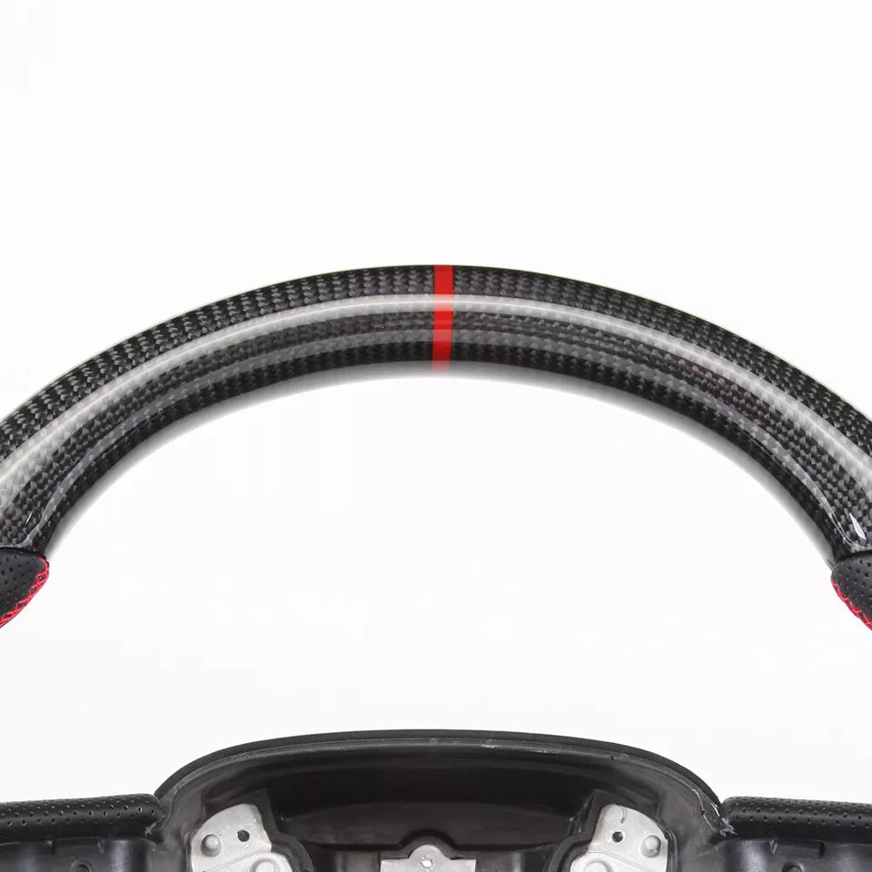Dodge Charger Carbon Fiber Steering Wheel w/ Heated - Dodge Challenger Durango Hellcat.