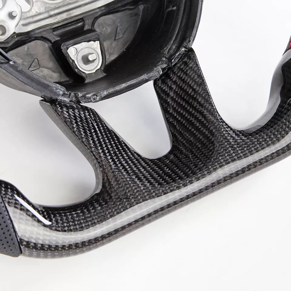 Dodge Charger Carbon Fiber Steering Wheel w/ Heated - Dodge Challenger Durango Hellcat.