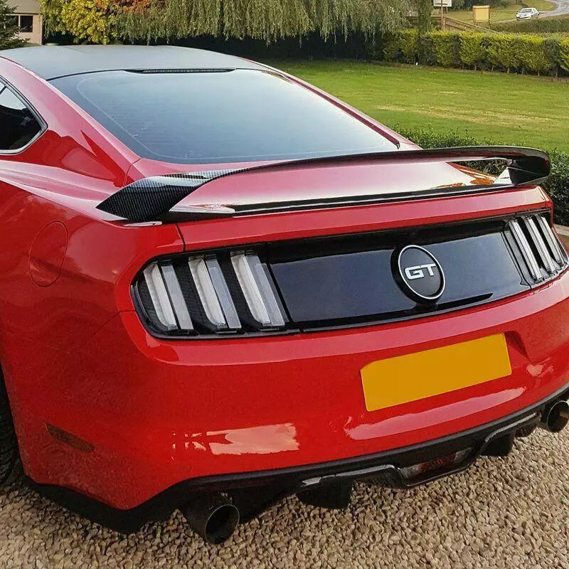 GT350R Style Carbon Fiber Rear Trunk Spoiler Wing - Ford Mustang.