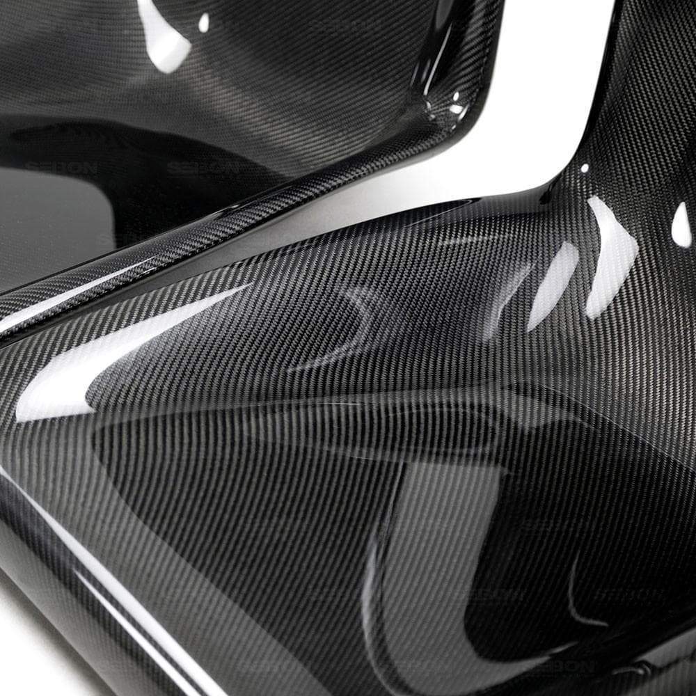 Seibon OEM-Style Carbon Fiber Rear Seat Panels | 2009-2018 Nissan GT-R R35 (BSP0910NSGTR).
