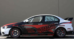Seibon Carbon Fiber Front Doors | 2008-2012 Mitsubishi EVO X (DD0809MITEVOX-F).
