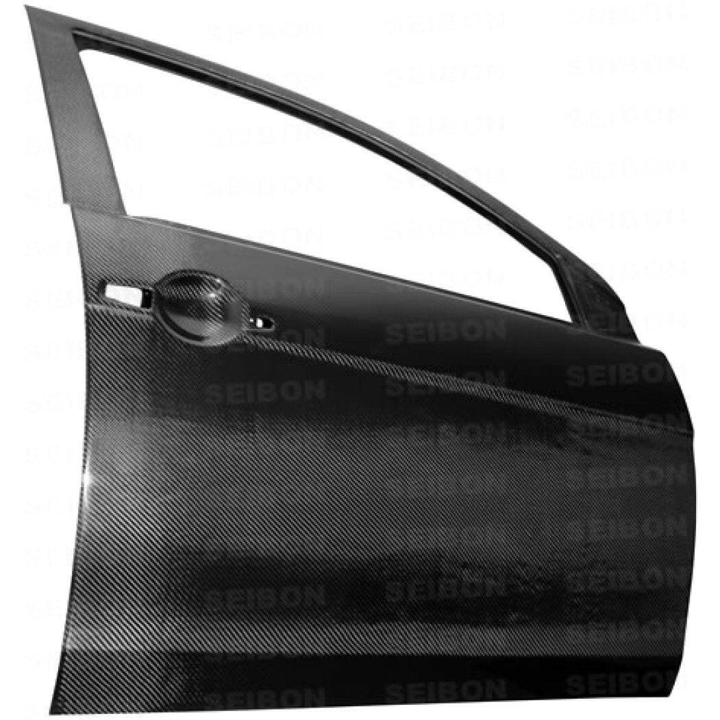Seibon Carbon Fiber Front Doors | 2008-2012 Mitsubishi EVO X (DD0809MITEVOX-F).