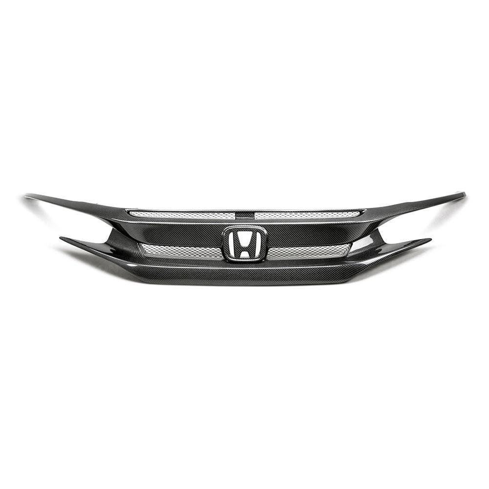 Seibon OEM-Style Carbon Fiber Front Grille | 2016-2021 Honda Civic (FG16HDCV4D).