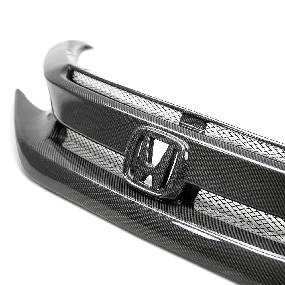 Seibon OEM-Style Carbon Fiber Front Grille | 2016-2021 Honda Civic (FG16HDCV4D).