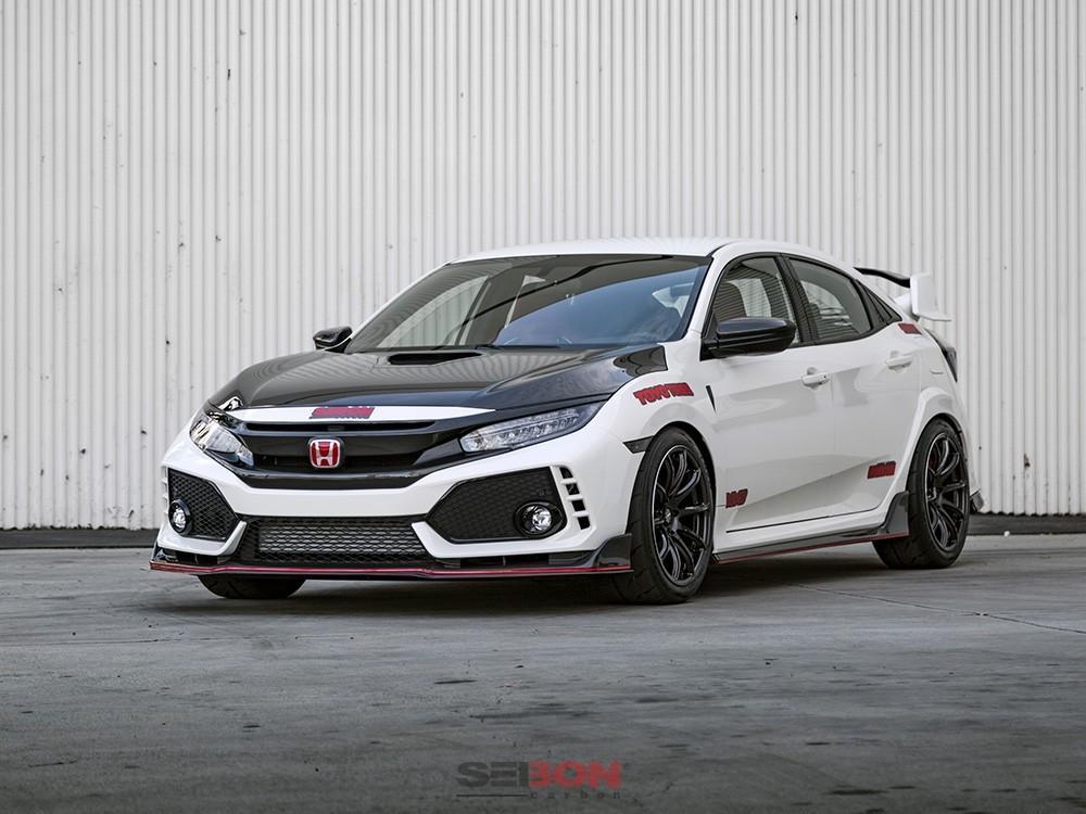 Seibon OEM-Style Carbon Fiber Front Grille | 2016-2021 Honda Civic (FG16HDCV4D).