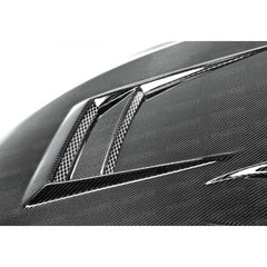 Seibon DV-Style Carbon Fiber Hood | 2008-2015 Mitsubishi Evo X (HD0809MITEVOX-DV).