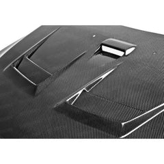 Seibon DV-Style Carbon Fiber Hood | 2008-2015 Mitsubishi Evo X (HD0809MITEVOX-DV).
