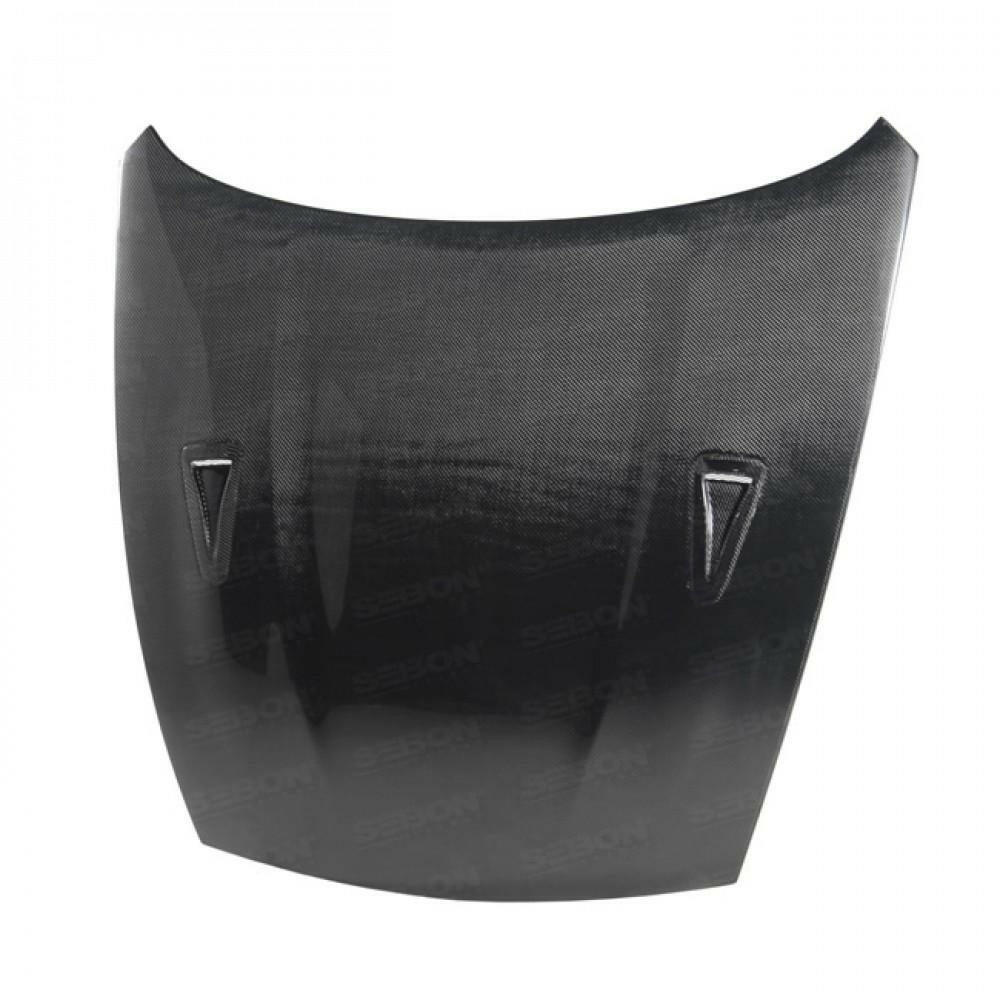 Seibon GTR-Style Dry Carbon Fiber Hood | 2009-2020 Nissan 370z (HD0910NS370-GTR).