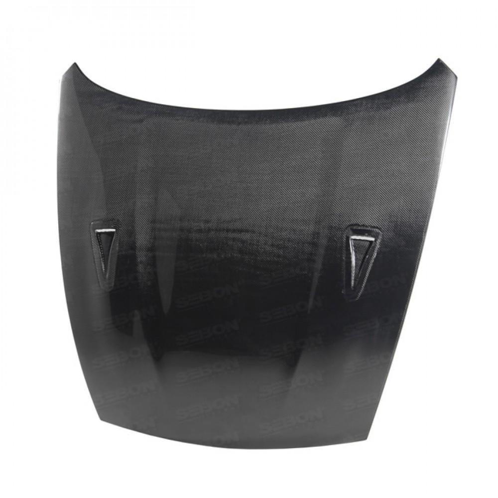 Seibon GTR-Style Dry Carbon Fiber Hood | 2009-2020 Nissan 370z (HD0910NS370-GTR).