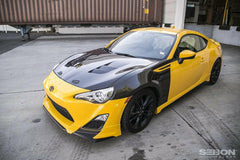Seibon TS-Style Carbon Fiber Hood | 2013-2021 BRZ/FR-S/86 (HD1213SCNFRS-TS).