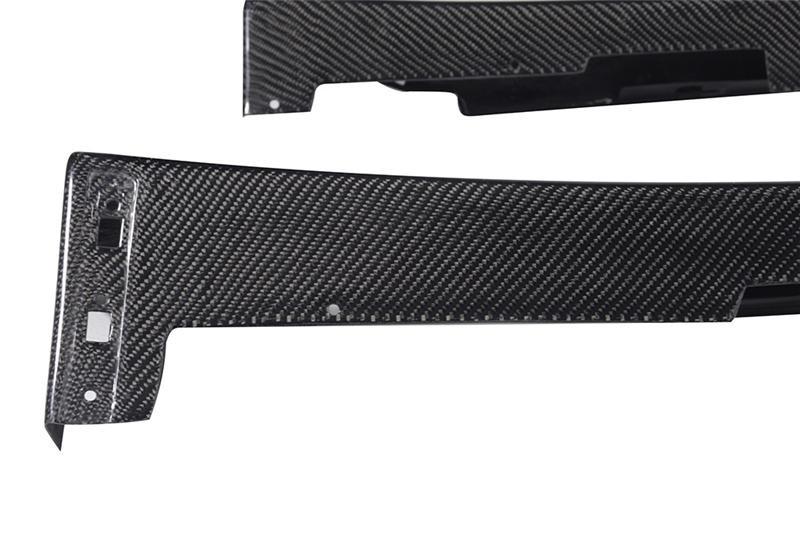 Seibon VR-style Carbon Fiber Side Skirts | 2008-2015 Mitsubishi Evo X (SS0809MITEVOX-VR).