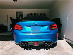 KHF Style Carbon Fiber Rear diffuser w/ Brake Light - BMW F87 M2.