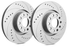 SP Performance Front Drilled And Slotted Brake Rotors | 2008-2015 Mitsubishi Evo X (F30-516/P/BP).