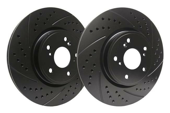 SP Performance Front Drilled And Slotted Brake Rotors | 2008-2015 Mitsubishi Evo X (F30-516/P/BP).