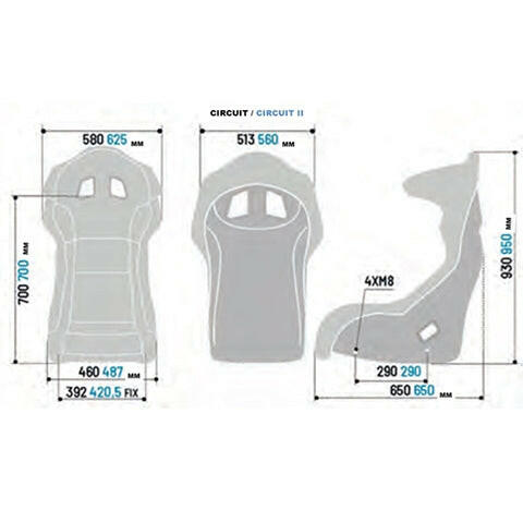 Sparco Circuit II QRT Racing Seat (008011RNR).