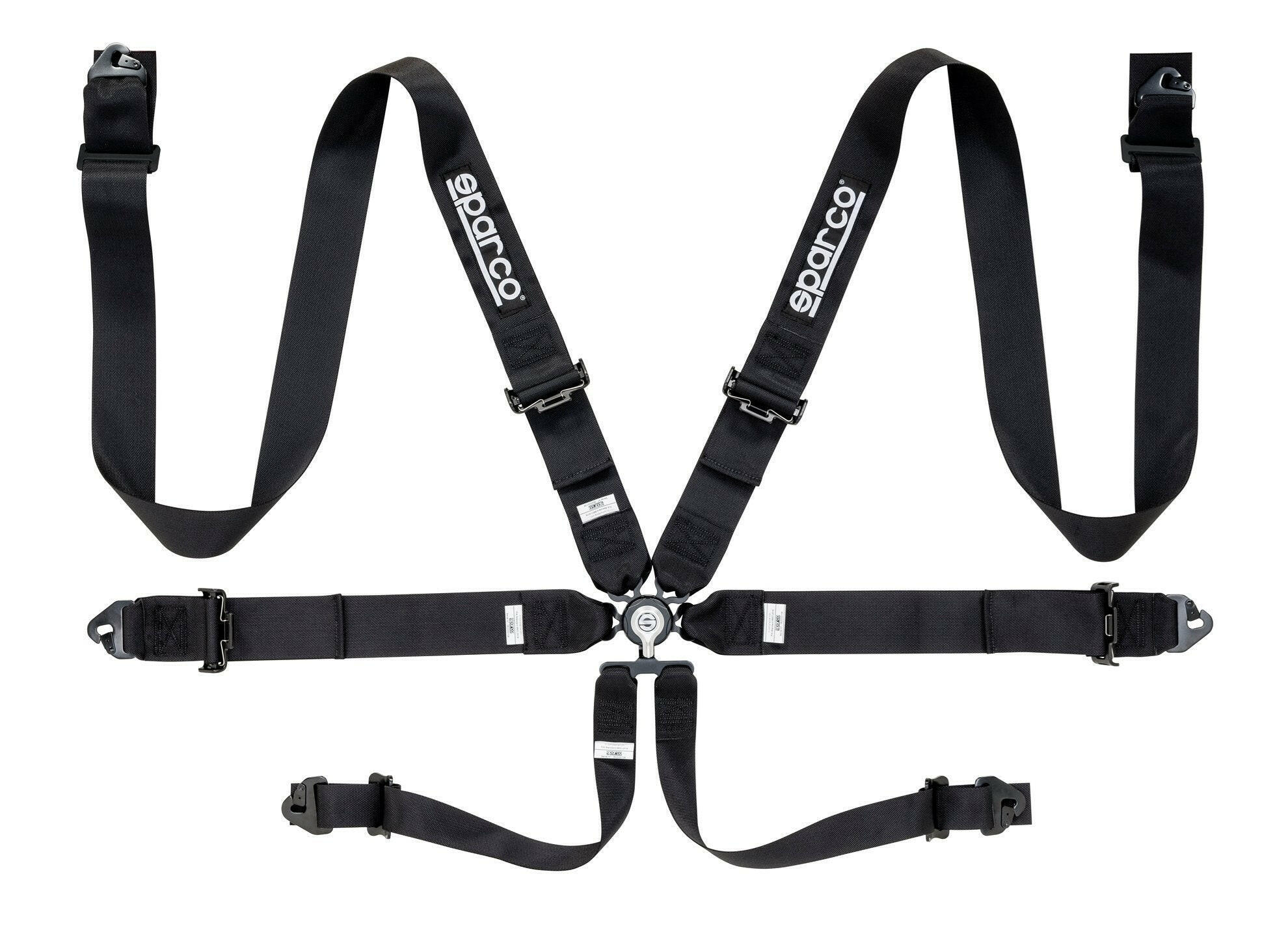 Sparco 3” 6-Point Steel Race Harness  (04818RACNR).