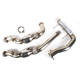SPD x Full-Race 2017-2020 Ford Raptor 3.5L EcoBoost Stainless Alpha Catted Downpipes