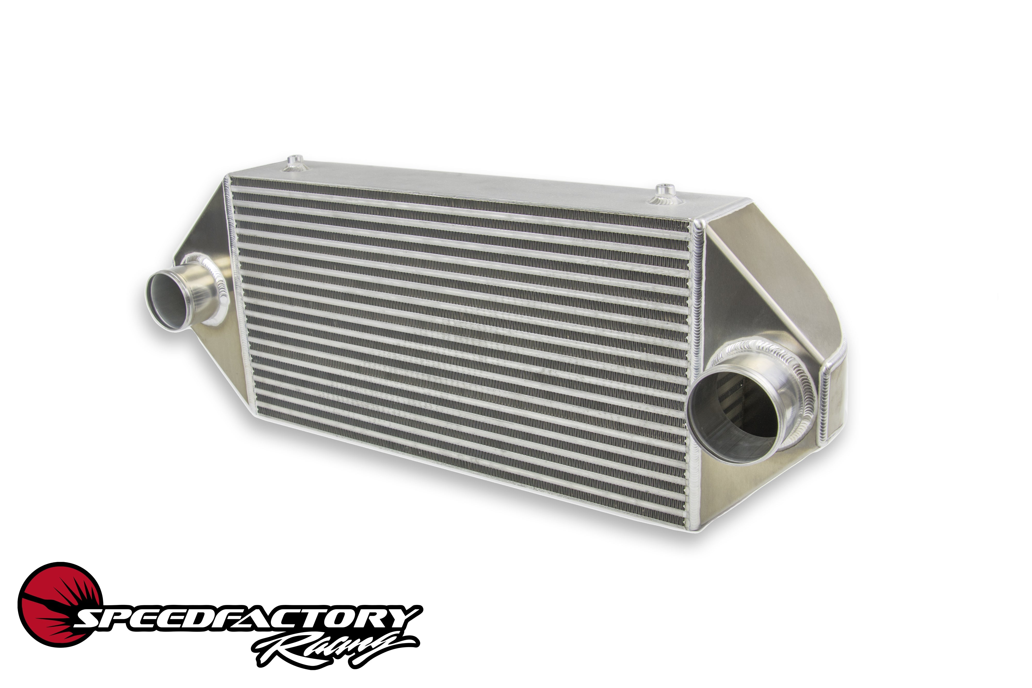 SpeedFactory Racing 600HP-850HP Standard Dual Backdoor Front Mount Intercooler - 3” Inlet / 3” Outlet (SF-06-083).