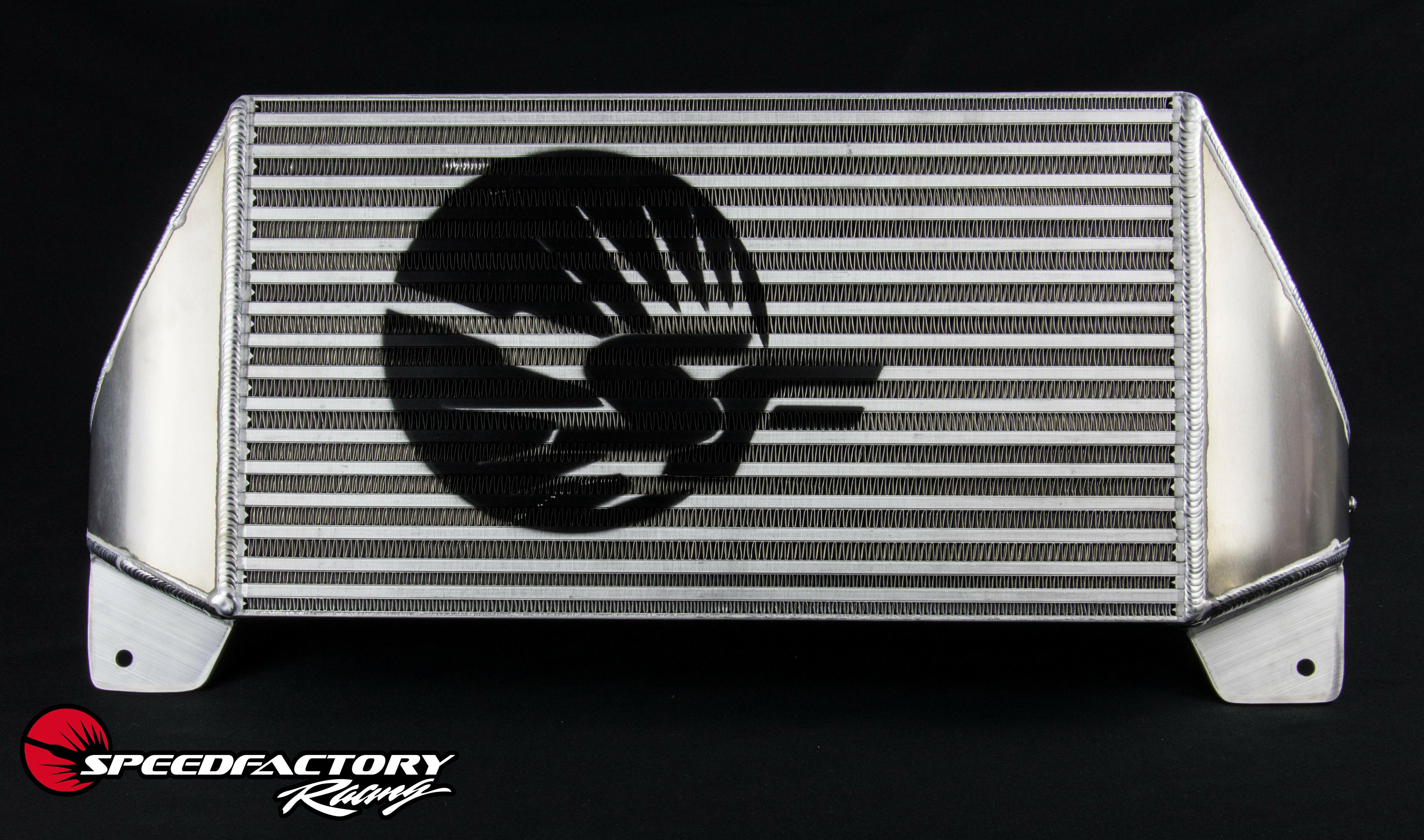 SpeedFactory Racing 600HP Dual Backdoor Intercooler | 2015-2022 Ford Mustang Ecoboost (SF-06-55-002).