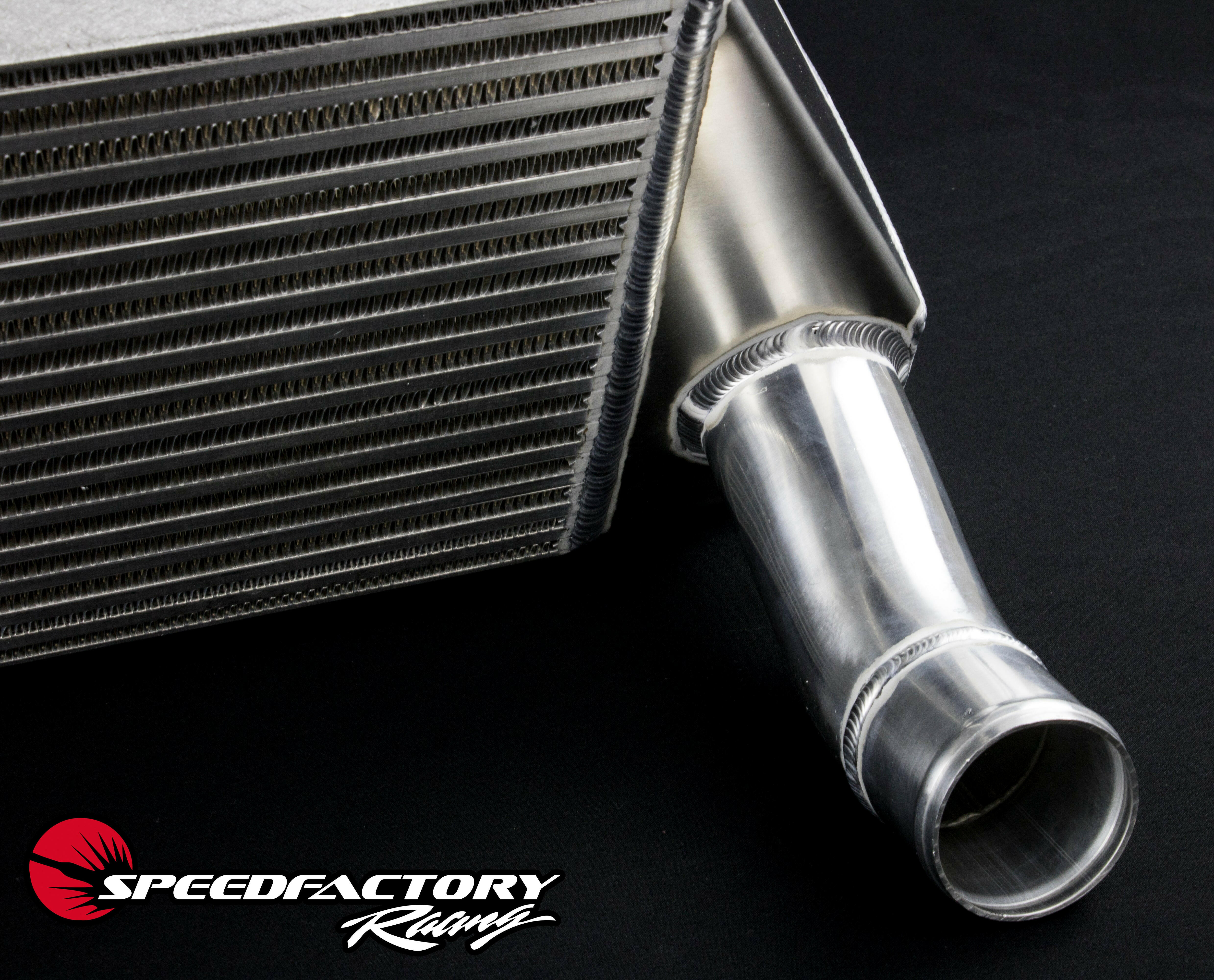 SpeedFactory Racing 600HP Dual Backdoor Intercooler | 2015-2022 Ford Mustang Ecoboost (SF-06-55-002).