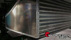 SpeedFactory Racing 600HP Dual Backdoor Intercooler | 2015-2022 Ford Mustang Ecoboost (SF-06-55-002).