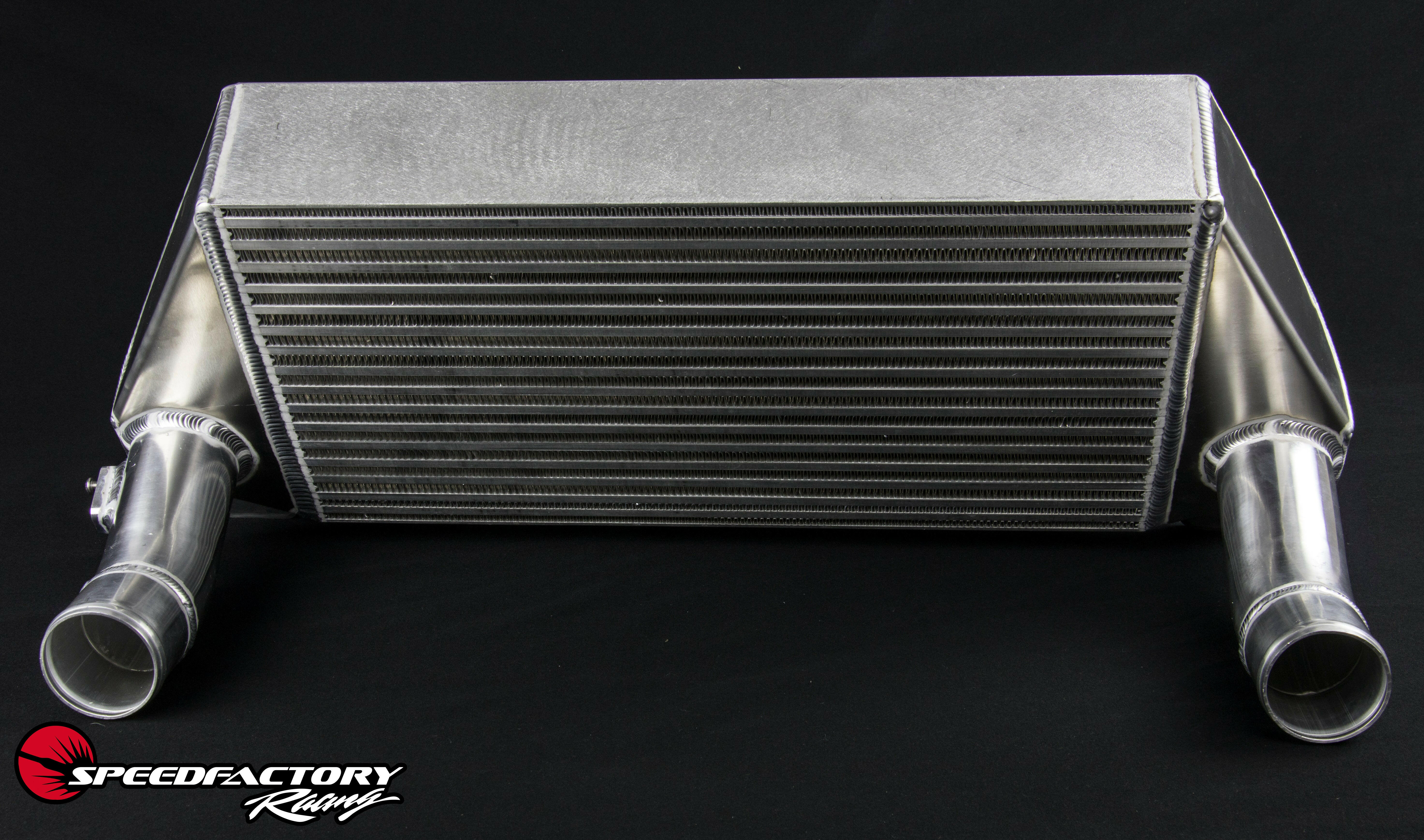 SpeedFactory Racing 600HP Dual Backdoor Intercooler | 2015-2022 Ford Mustang Ecoboost (SF-06-55-002).