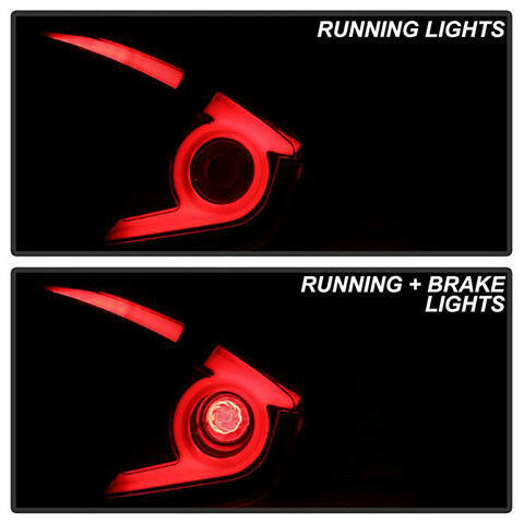 Spyder Light Bar LED Tail Lights | 2016-2019 Honda Civic 4DR (5086051).