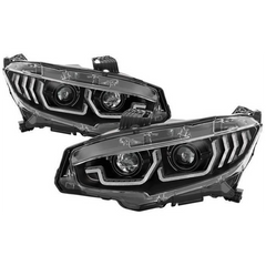 Spyder Auto Signature Series Headlights | 2016-2020 Honda Civic (5086099).
