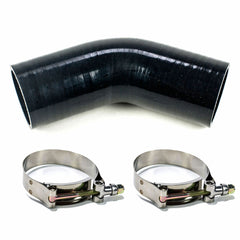 System1 Designs 60 Degree Black Silicone Coupler Turbo Intake Pipe w/ 2x T-Bolt Clamps | Various Sizes.