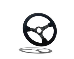 Street Aero Suede Forged Carbon Fiber Steering Wheel.