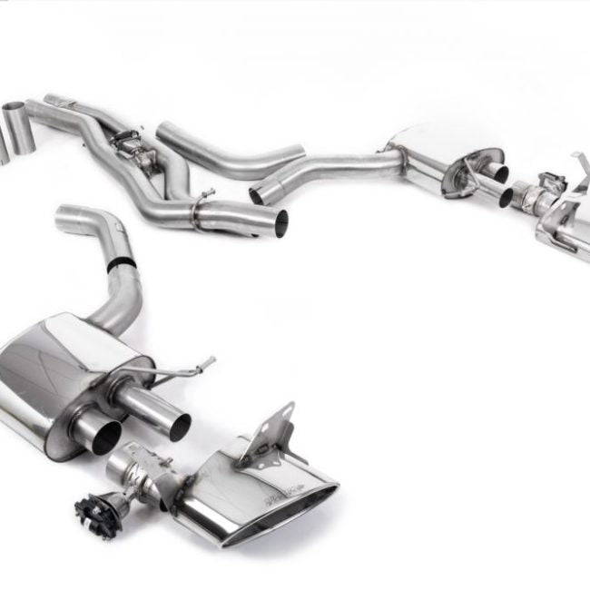 Milltek Valved Front-Silencer-Back Exhaust System w/ EC Approval for C8 Audi RS6 &amp; RS7