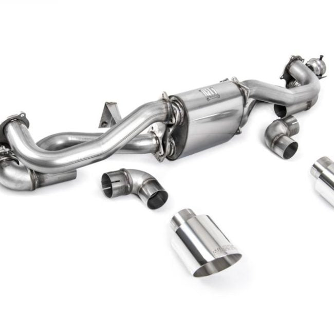 Milltek Valved Particulate-Filter-Back Exhaust System for 982 Porsche 718 Cayman GT4 (pre-Feb)