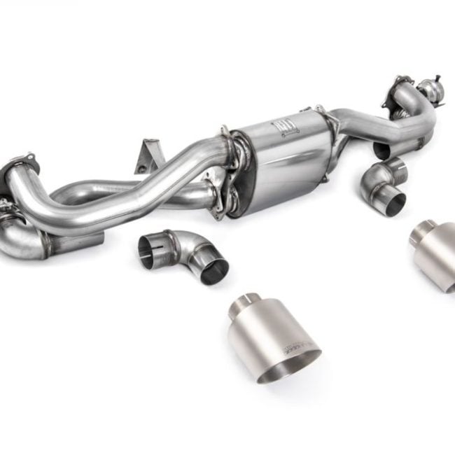 Milltek Valved &amp; Resonated Particulate-Filter-Back Exhaust System for 982 Porsche 718 Boxster GTS 4.0 / Cayman GT4 (pre-Feb)