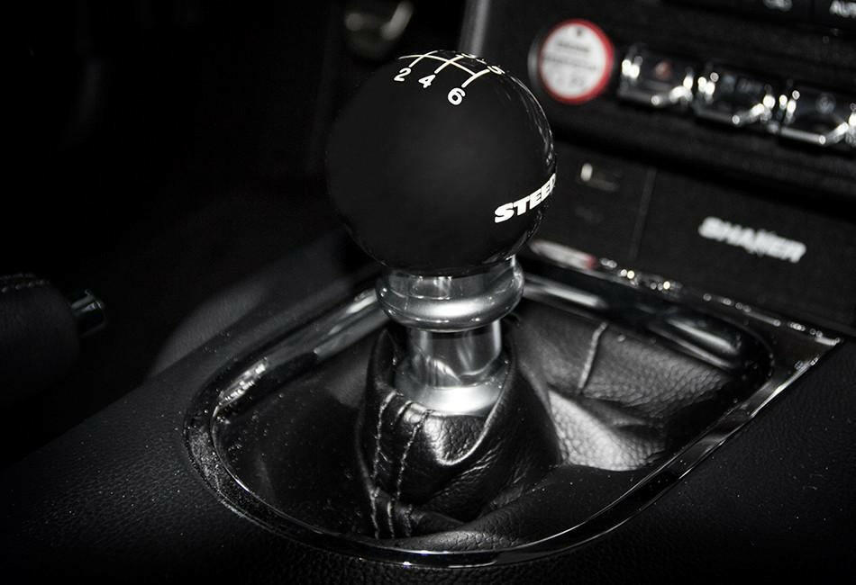 Steeda S550 6-Speed Shift Knob - Black | 2015-2017 Ford Mustang (203-E216ULSI20).