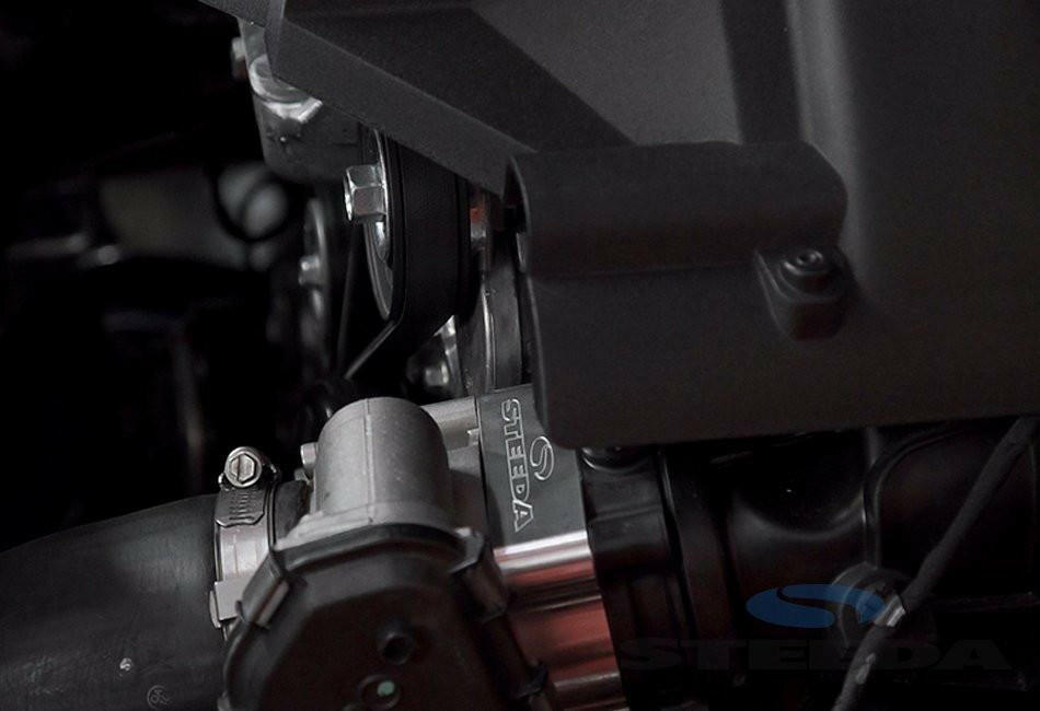 Steeda S550 Throttle Body Spacer | 2015+ Ford Mustang Ecoboost (555-3195).